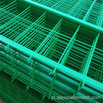 Green PVC galvanizado com malha de fios de ferro soldado